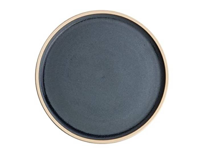 Olympia FA300 Canvas Platte Ronde Bord, 180mm, Graniet Blauw, Pack van 6