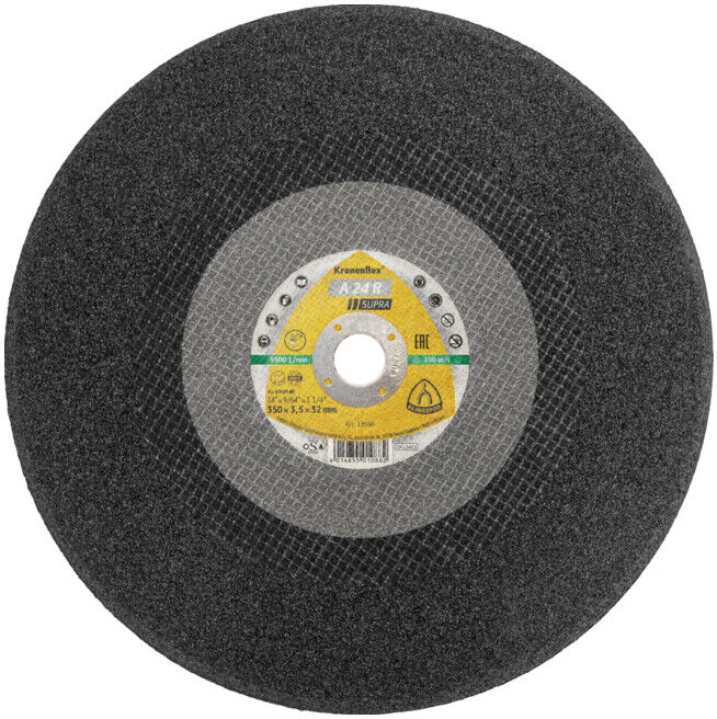 Grand disque de coupe Klingspor A 24 R300 x 3 x 25,4 mm plat (6793)