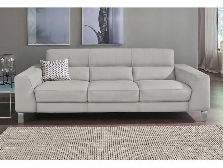 CALIA ITALIA 3-Sitzer Simon, toller Sitzkomfort, italienisches Designsofa, in zwei Lederqualitäten