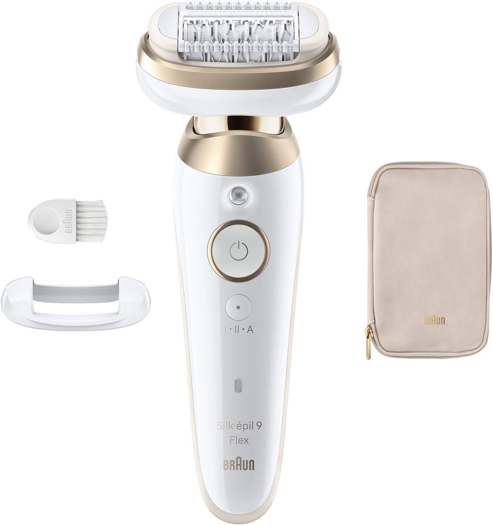 Epilatore Braun SES9 011 SILK EPIL 9 Flex 3D White e Gold