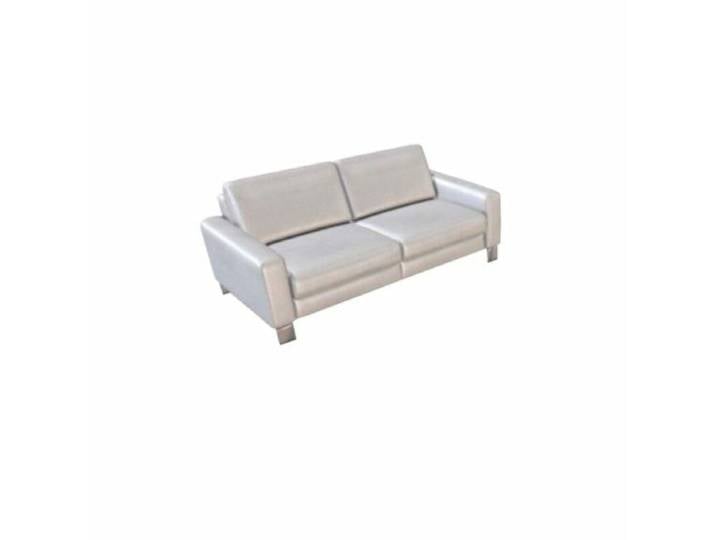 Couchliebe Hamburg 2,5- oder 3-Sitzer - Echtleder Torro white - ohne Funktion - ohne Zusatzausstattung - 2,5-Sitzer Sofas ohne Funktion Modern, Zeitlos