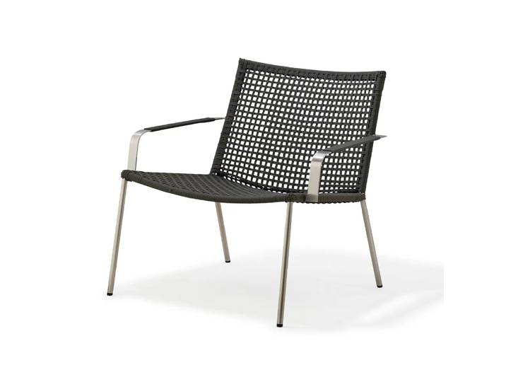 Cane-line Straw Lounge-Sessel Anthracite