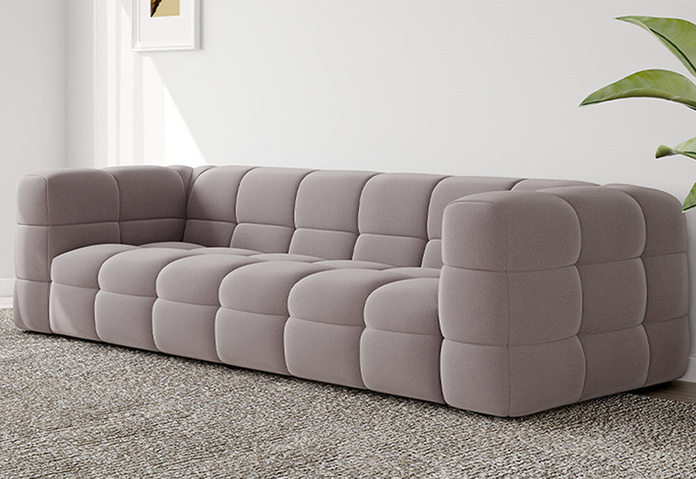Fairmont Park Rappoli 2 Seater Polyester Loveseat Taupe 3