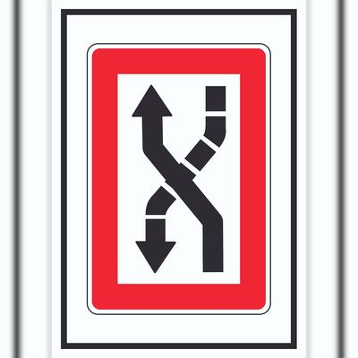 HB-Druck Fahrwasser nach Backbord zu überqueren Symbol A3 (297x420mm)