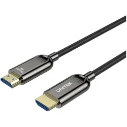 Unitek Optisches Kabel HDMI 2.1 AOC 8K 120Hz 3m (3 m), Videokabel, Schwarz