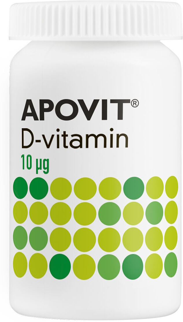 Apovit D3-vitamin 10 mikg Kosttilskud 200 stk