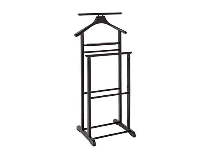 HAKU Valet de chambre\, valet multifonctionnel\, tabac\, bois massif - Dimensions : L 47 x H 102 x P 36 cm\, Style : Traditionnel