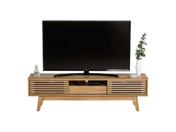 Meuble TV - BAYA imitation chêne