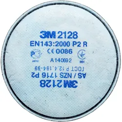 3M, Atemschutzmaske, Aktivkohle Filter 2128 P2 SL (P2SL, 20x)