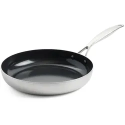 Bratpfanne Geneva 28 cm - Silber Rund Keramik Greenpan