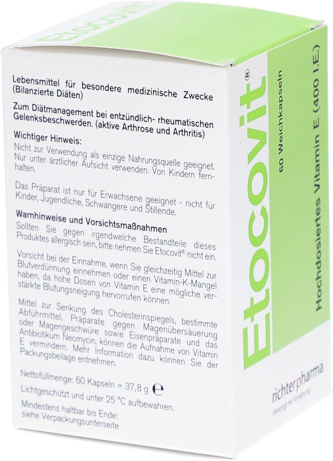 Etocovit® 400 I.e. Weichkapseln 60 St 60 St Weichkapseln