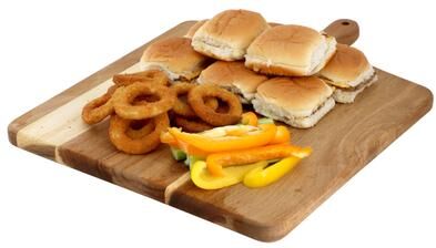 MegaChef 13 Inch Acacia Wood Square Serving Board