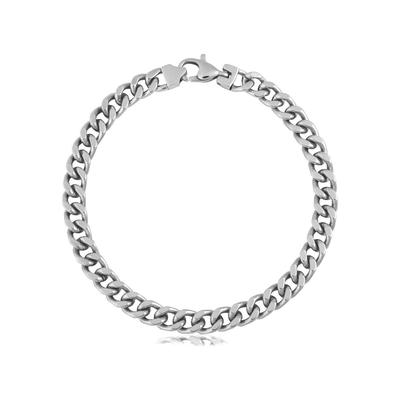Edelstahlarmband FIRETTI "Schmuck Geschenk Armkette Panzerkette" Gr. 19, silber (silberfarben), Armbänder, Herren, 19, Edelstahl, Edelstahlarmband