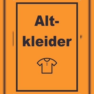 HB-Druck Altkleider Mülltrennung Aufkleber Text Symbol Shirt Hemd Hose A0 (841x1189mm)