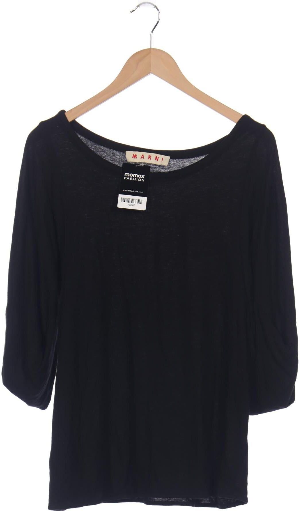 Marni Damen Langarmshirt, Schwarz, Gr. EU 42 (IT 48), Angorawolle / Viskose - Second Hand