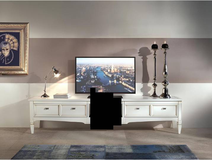 Xlmoebel Wohnwand Wohnzimmer-Schrank mit LED-Display und modernem Design, (1-St., Fernsehgerät), Hergestellt in Europa
