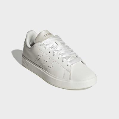 Sneaker ADIDAS SPORTSWEAR "ADVANTAGE 2.0", Damen, Gr. 39, weiß (core weiß, core weiß, cyber metallic), Synthetik, Schuhe Sneaker, inspiriert vom Design des adidas stan smith