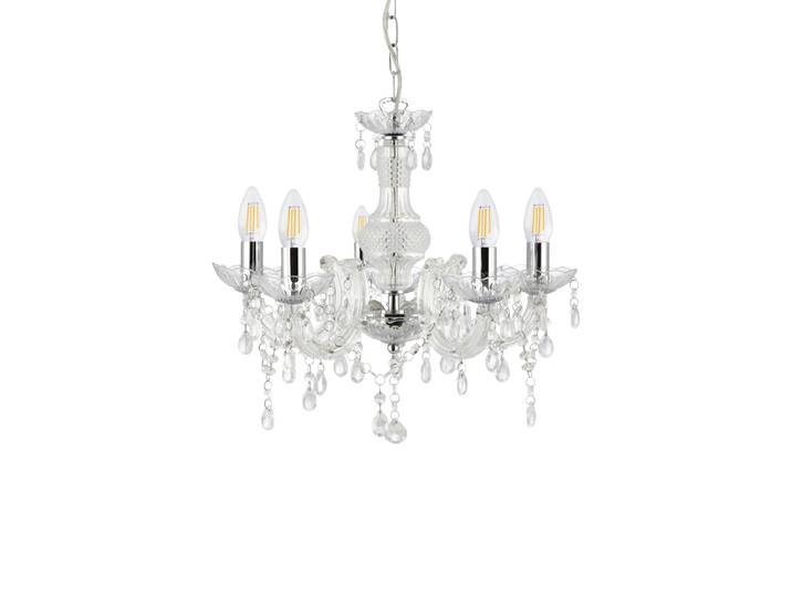 Klassischer, dimmbarer Kronleuchter „Marie Therese Ø 48/ H 42-93 cm Champagner Searchlight