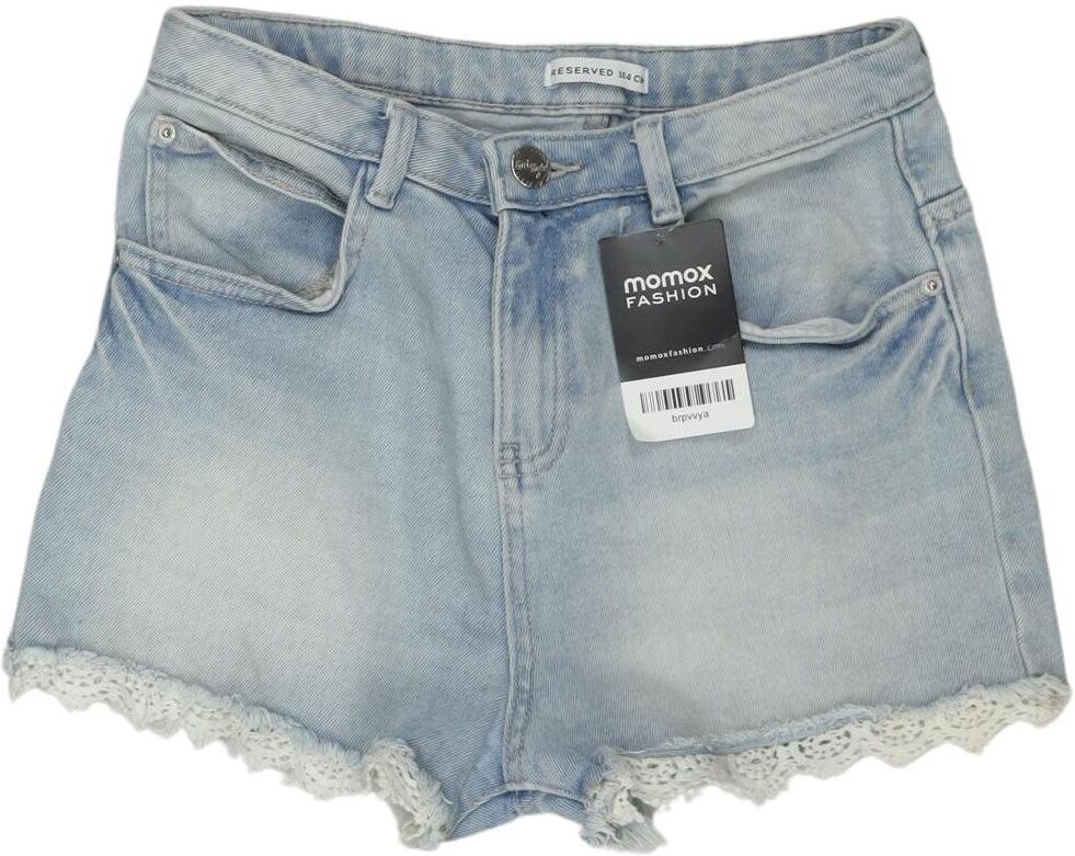 Reserved Mädchen Shorts, Hellblau, Gr. EU 164, Elasthan / Baumwolle - Second Hand