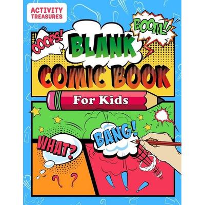 Blank Comic Book For Kids, Taschenbuch von Activity Treasures, Digital Front GmbH, 978-3-96926-454-6