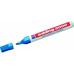 Permanentmarker edding 3000 hellblau Packung mit 10 Stück