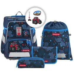 Step by Step SPACE Schulranzen-Set Tractor Freddy, 5-teilig
