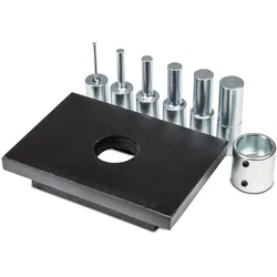 Metallkraft 6-teiliger Druckdornsatz mit Lochplatte für WPP 15