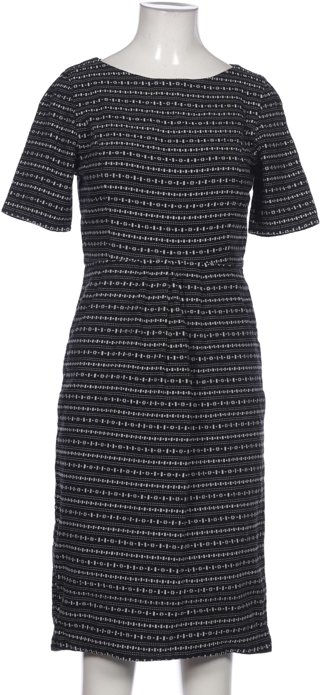 People Tree Damen Kleid, Schwarz, Gr. M (UK 10), Baumwolle - Second Hand