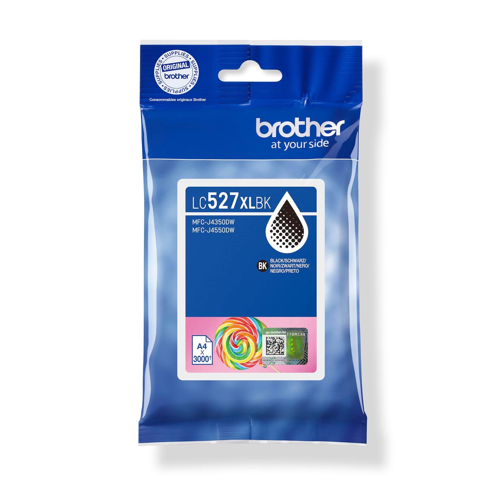 BROTHER LC527XLBK Druckerpatrone, Schwarz (Kompatibel mit MFC-J4350DW, MFC-J4550DW)