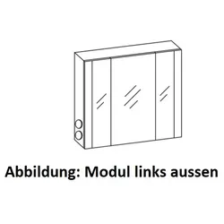 Artiqua LED-Spiegelschrank , Oxid Dunkelgrau quer, 071-SET-2-78-UN-723 071-SET-2-78-UN-723