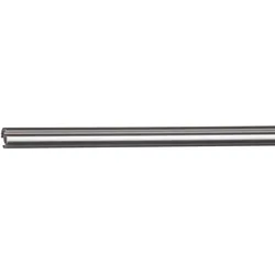 Profilrohr Edelstahloptik (B 240 cm) - silber - B 240 cm