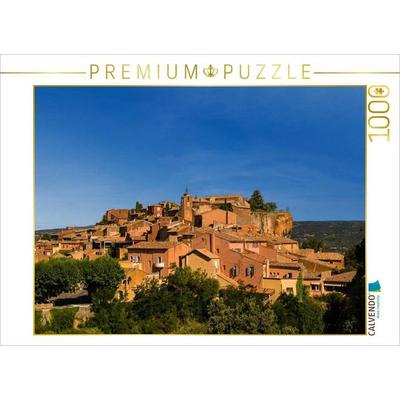 CALVENDO Puzzle Roussillon - Stadt des Ockers | 1000 Teile Lege-Größe 64x48cm Foto-Puzzle für glückliche Stunden