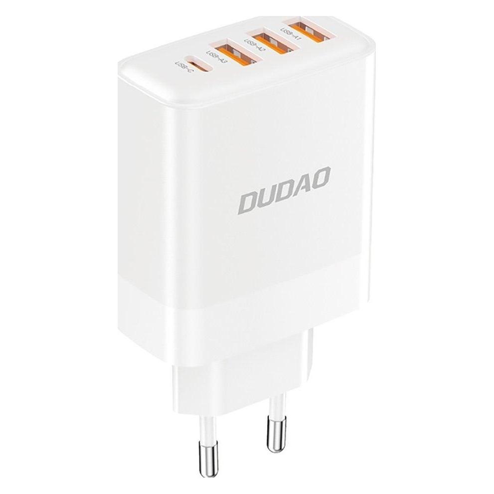 Dudao A5HEU network charger 3x USB-A 1x USB-C PD20W - white (20 W, 4 Ports) (A5HEU_upgrade)