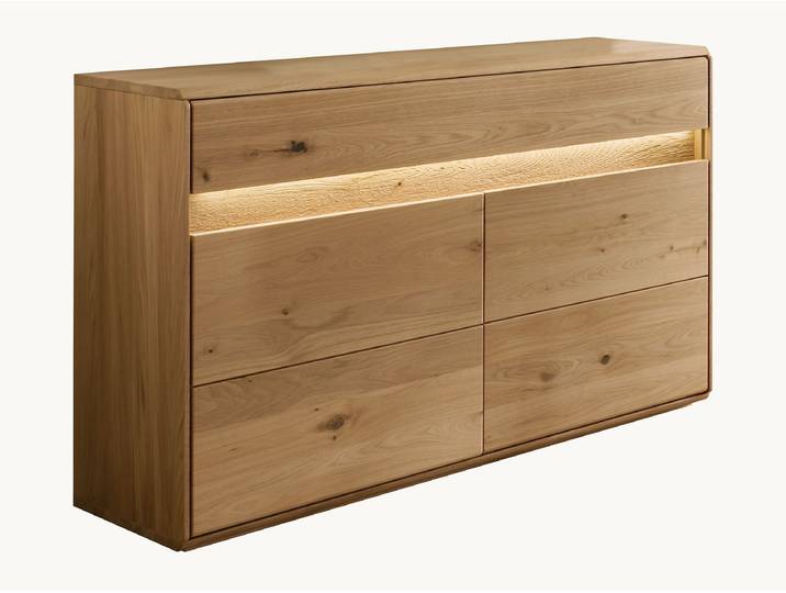 Sideboard Bassano - Variante 01 - Kernbuche