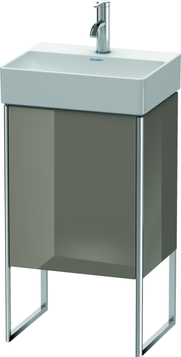 Duravit XSquare Waschtisch-Unterschrank XS4441R8989 43,4x49,9x34cm, Tür rechts, Flannel Grey hochglanz