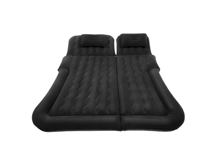 LCQSYE Universelles faltbares aufblasbares Bett Tragbares aufblasbares Matratzen-Set für Schlafen auf dem Auto-Rücksitz(Black)