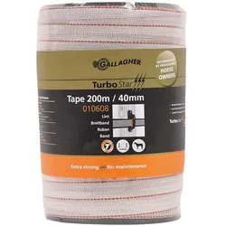 Gallagher, Gartenzaun, Schriklint TurboStar (40 MM / Wit) - 200 Meter