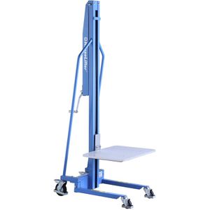 HanseLifter Materialheber MES100, mit Plattform, Hub 1500mm, PU-Räder, Tragkraft 100kg