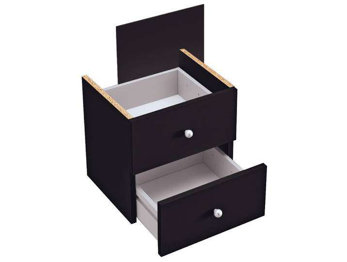 Bloc tiroirs Multicases - Noir (Lot de 2)