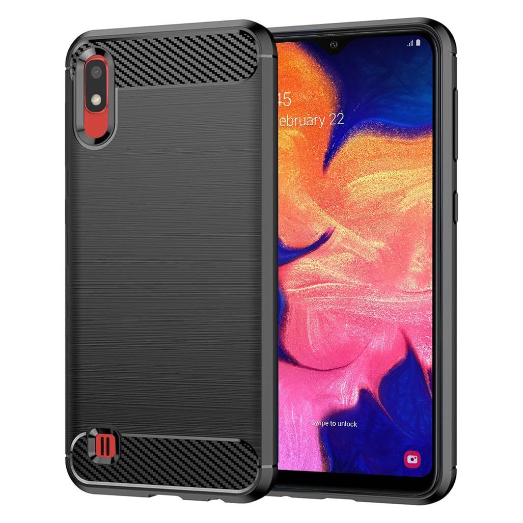 Techsuit - Carbon Silicone - Samsung Galaxy A10 / M10 - Black (Samsung Galaxy A10, Samsung Galaxy M10) (56337079)
