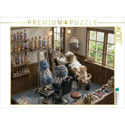 CALVENDO Puzzle Wellness-Tag im Katzensalon | 2000 Teile Lege-Größe 90x67cm Foto-Puzzle für glückliche Stunden