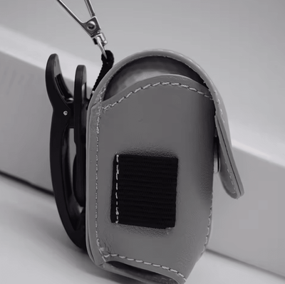 Inspire Curations Portable Mini Golf Bag Storage Pouch With Hook light Grey