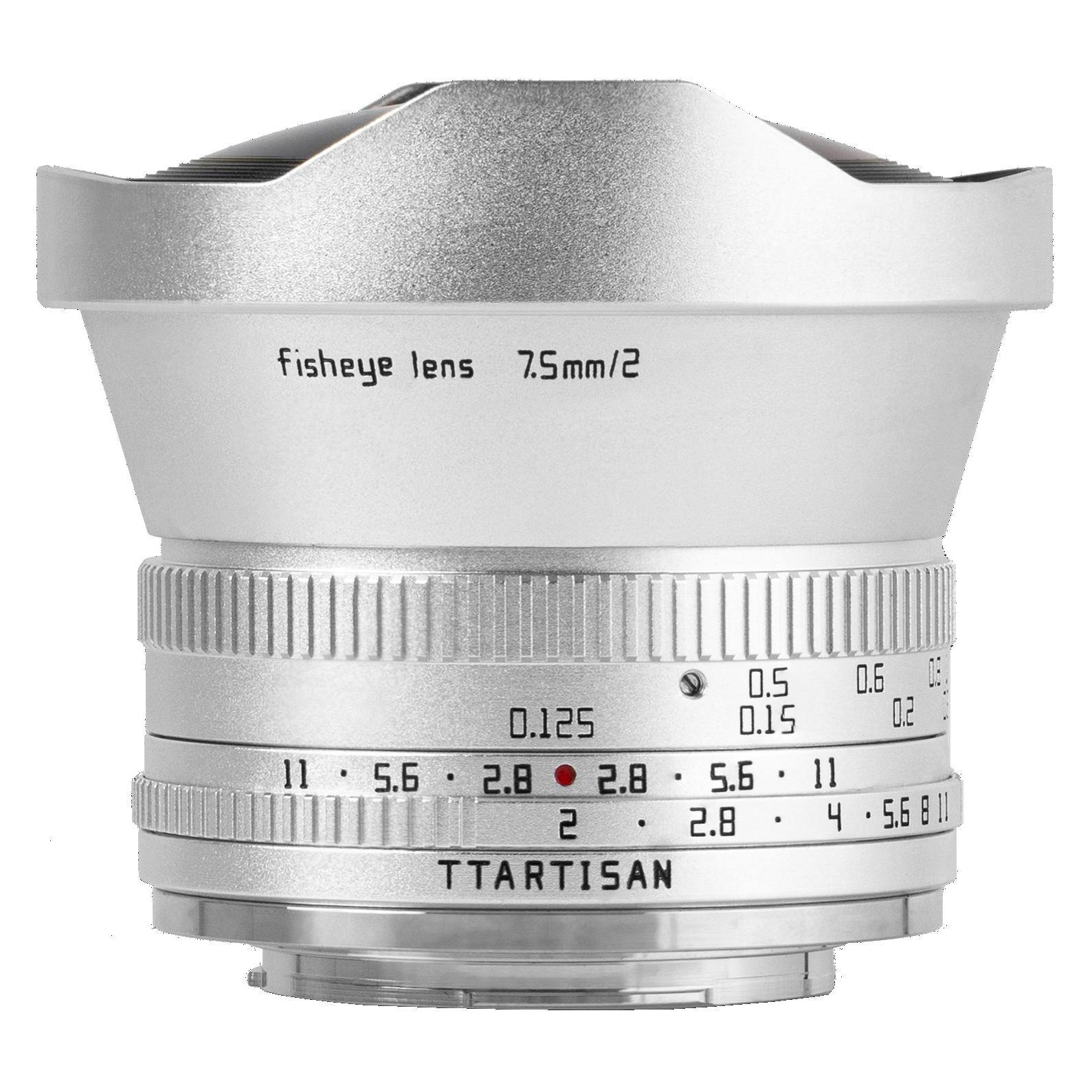 TTArtisan APS-C 7.5mm F2.0 Sony E mount (silver) (Sony E, APS-C / DX) (C7520-E-S)