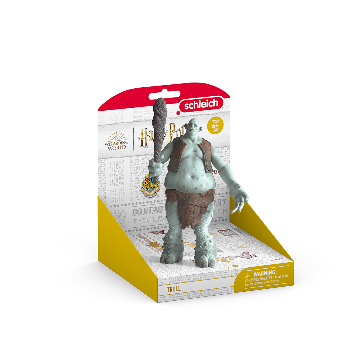 Schleich Harry Potter Troll Figure - 16 cm long × 15.5 cm wide × 18 cm - Ages 6 and Over