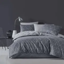 Traumschlaf Bettwäsche West 140x220 cm + 70x90 cm | grey - grau
