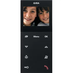 Gira 1239005 Wohnungsstation Video AP Plus System 55 Schwarz m