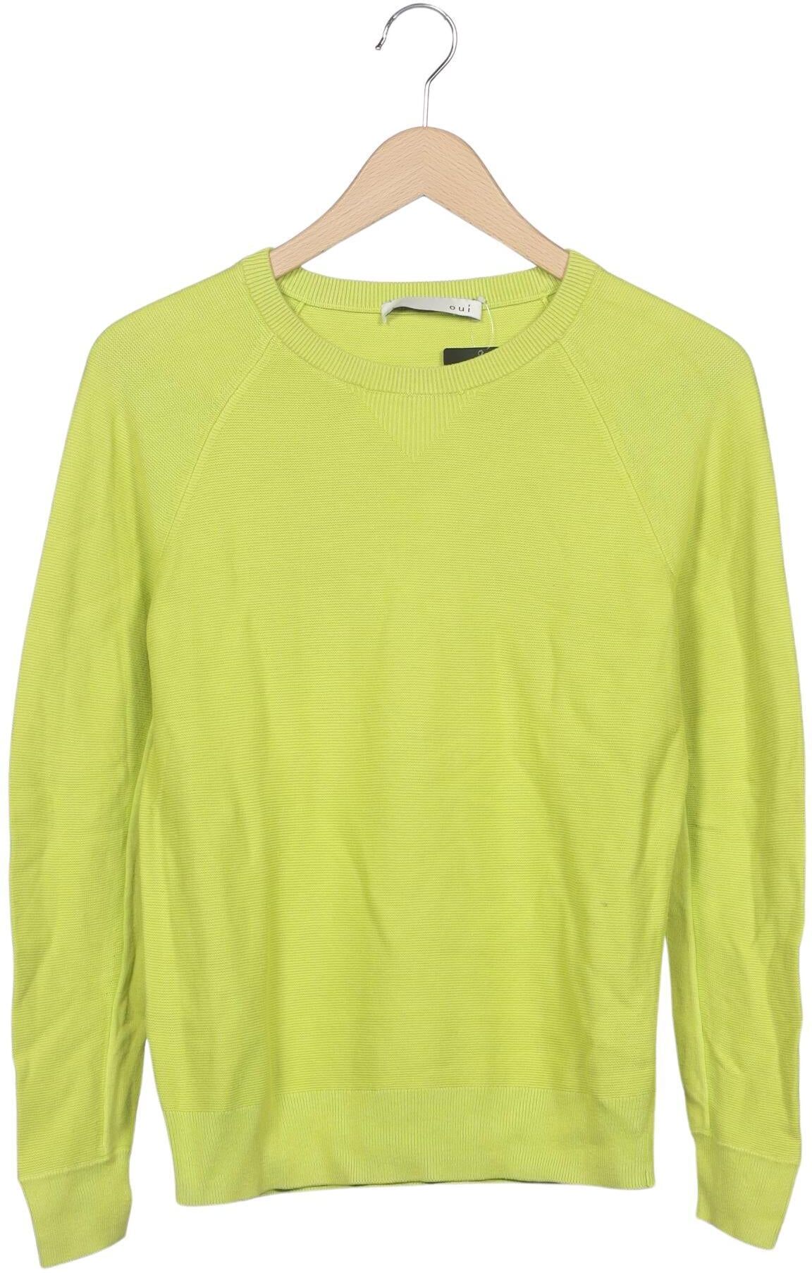 Oui Damen Pullover, Neon, Gr. EU 34, Viskose / Baumwolle / Seide - Second Hand