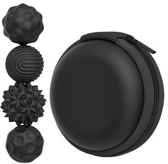 Uplifted Finds Silicone Magnetic Sensory Fidget Balls 4 Pcs Black