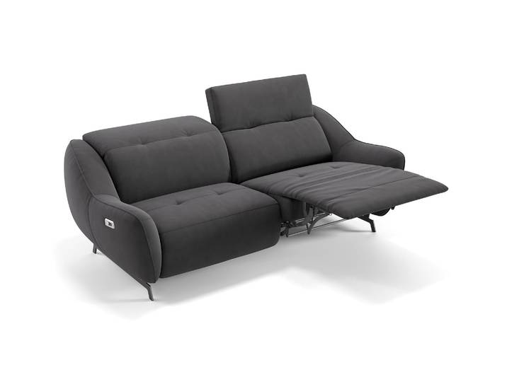 Stoff Relaxsofa LIVERI 3-Sitzer Funktionscouch Relaxsofa