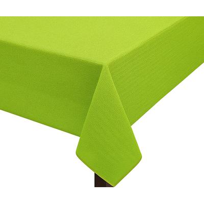 Leonado Vicenti Tischdecke Garten Rechteckig 130x220 cm Grün mit Paspel Band pflegeleicht Weichschaum abwischbar Rutschfest Wetterbeständig